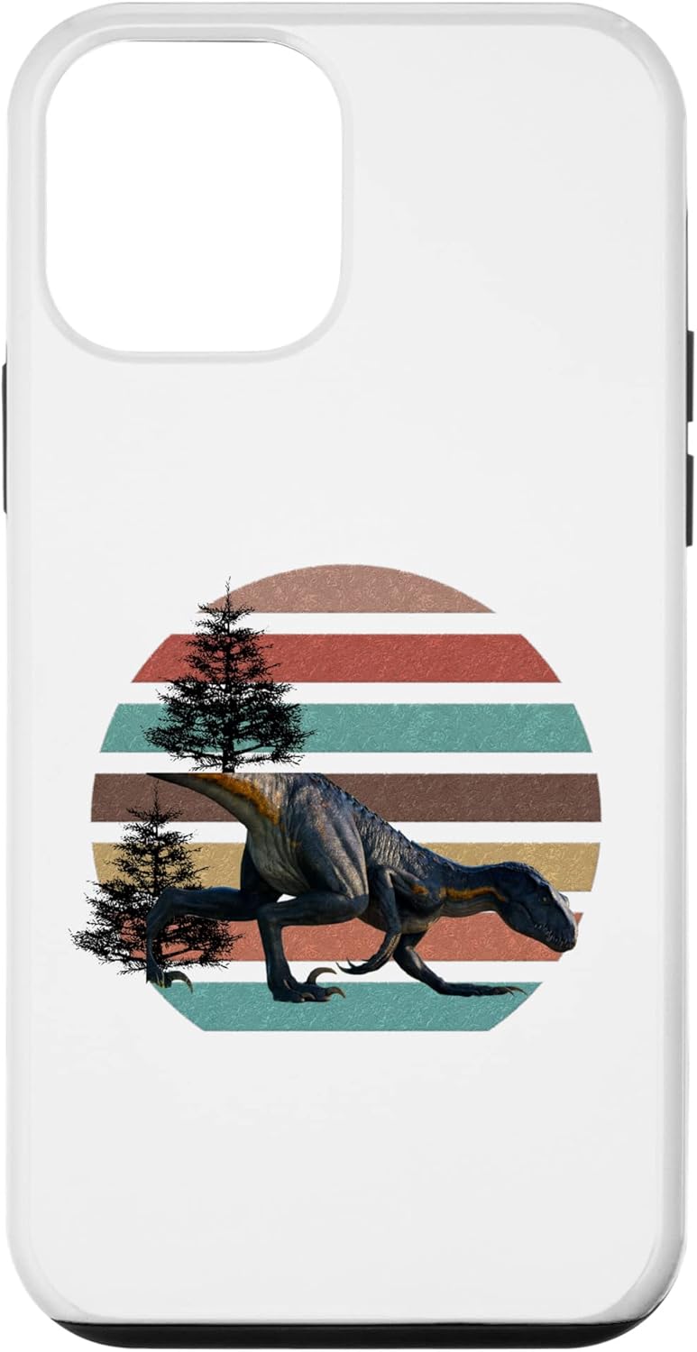 Funda para iPhone 12 Mini Giganotosaurus Retro T Rex dinosaurio prehistórico para el día del padre