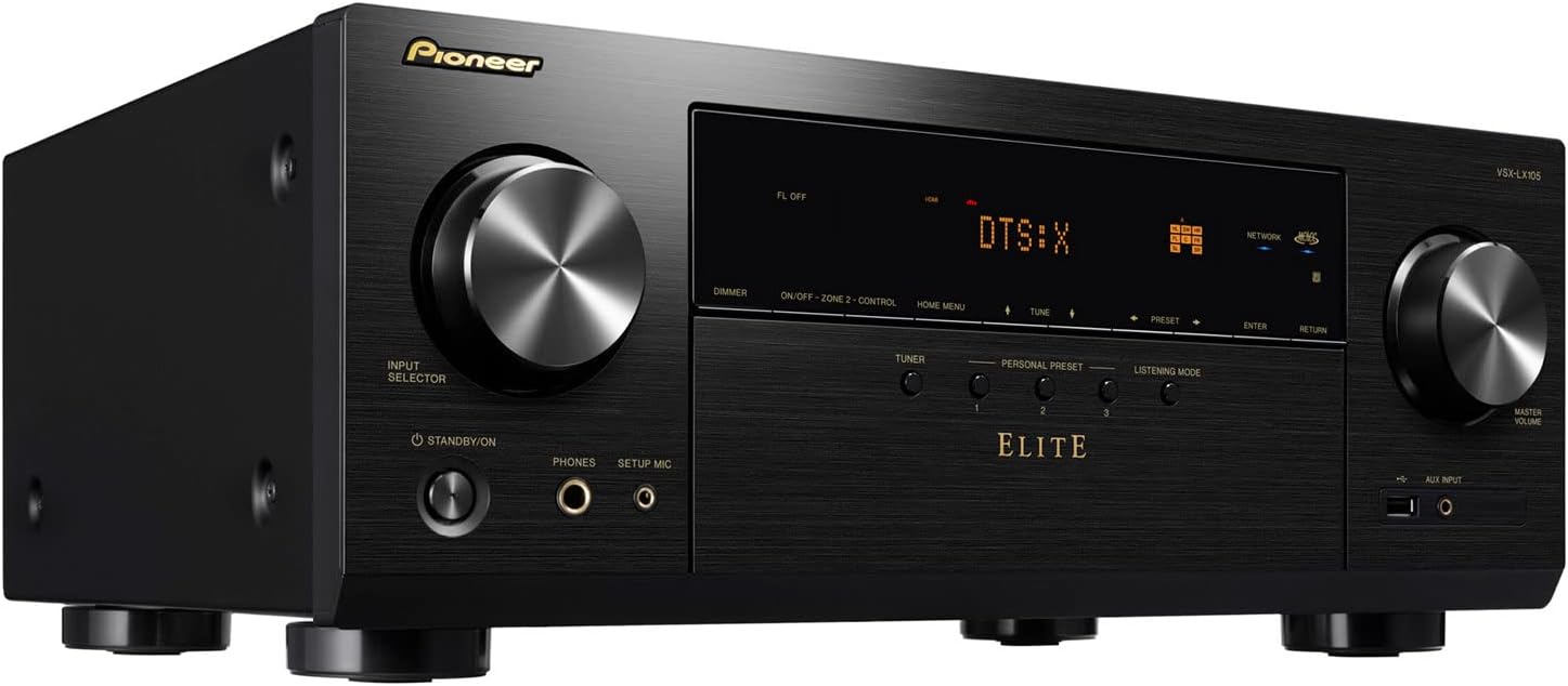 Pioneer Elite VSX-LX105 Receptor AV de red de 7.2 canales