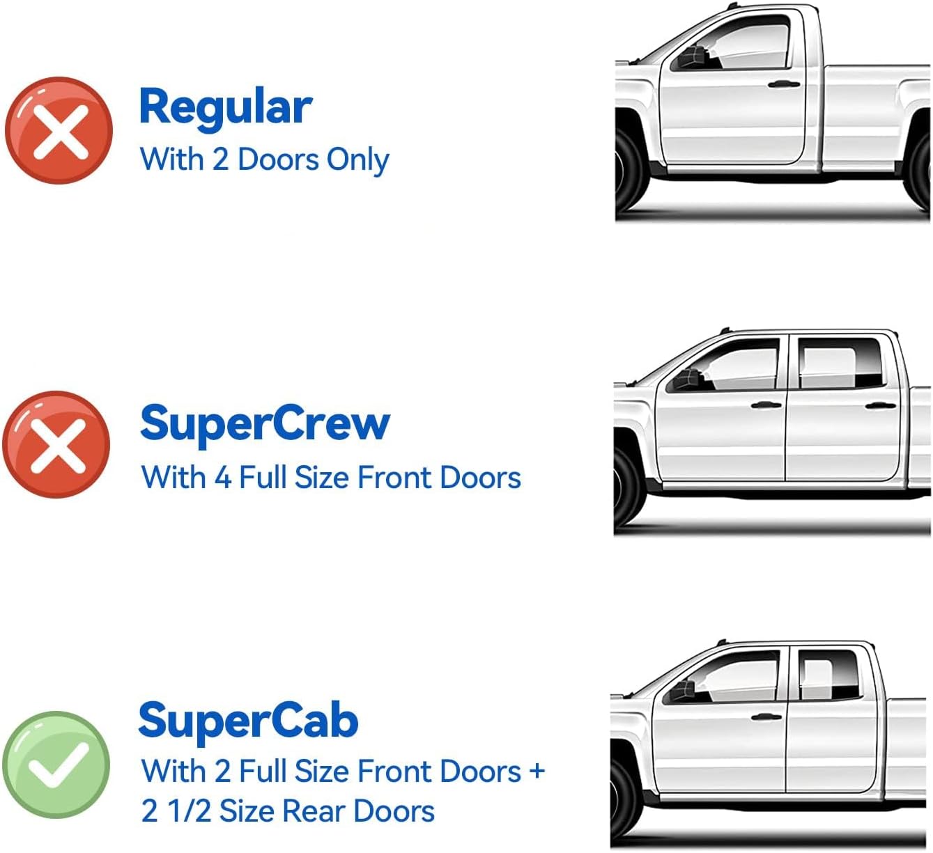Protectores de lluvia de ventana para Ford F250 F350 Super Duty SuperCab 1999-2016, viseras de ventilación de ventana, deflectores de viento para