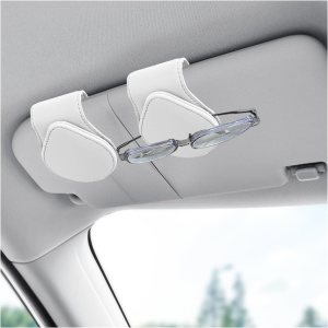 Soporte de lentes de sol para visera de automóvil, visera magnética de cuero para gafas, soporte de clip para gafas, caja organizadora universal de Soporte de lentes de sol para visera de automóvil, visera magnética de cuero para gafas, soporte de clip para gafas, caja organizadora universal de