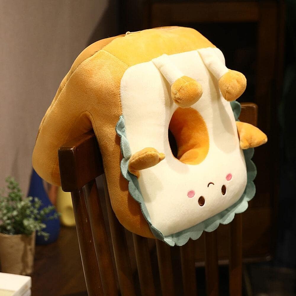 Almohada de comida, almohada para dormir, mesa de siesta para adultos y niños, almohada de felpa de juguete de felpa, almohada de viaje para la