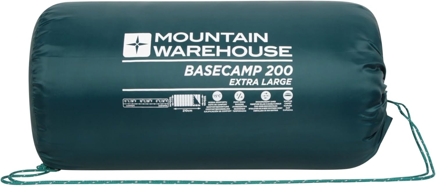 Mountain Warehouse Saco de dormir Basecamp 200 XL