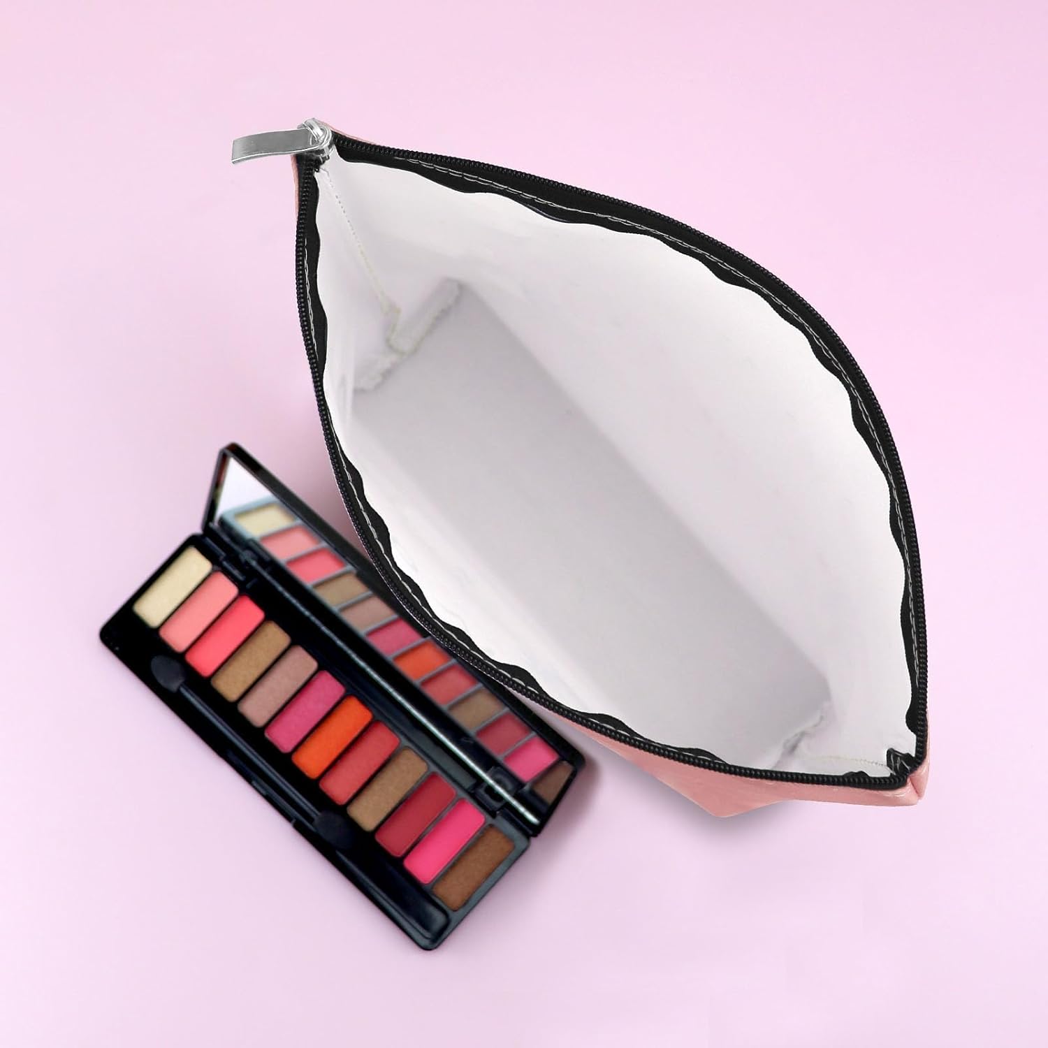 Mxrymvu 2 unids Mahjong amante regalo maquillaje bolsa Mahjong jugador regalo Mahjong niñas bolsa de cosméticos, rosado+beige, Viajes