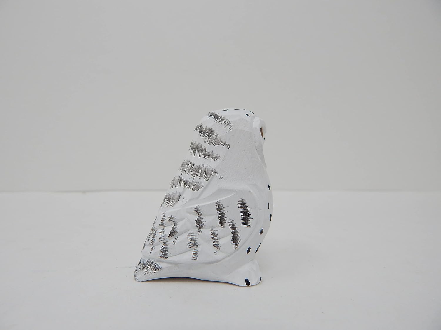 Búho de las nieves, pájaros blancos, decoración para tarta, novia y novio, boda, compromiso, aniversario, estatua de madera tallada