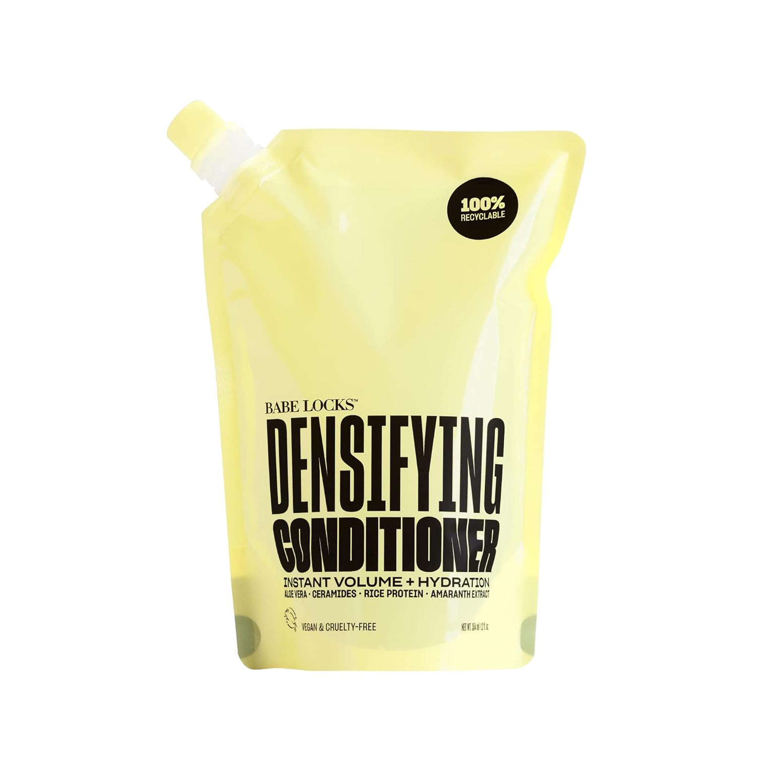 Babe Original Locks Densifying Conditioner, Thinning Hair Solution, Promotes Thickness and Prevents Hair Loss, for Fuller, Thicker Hair, Cruelty