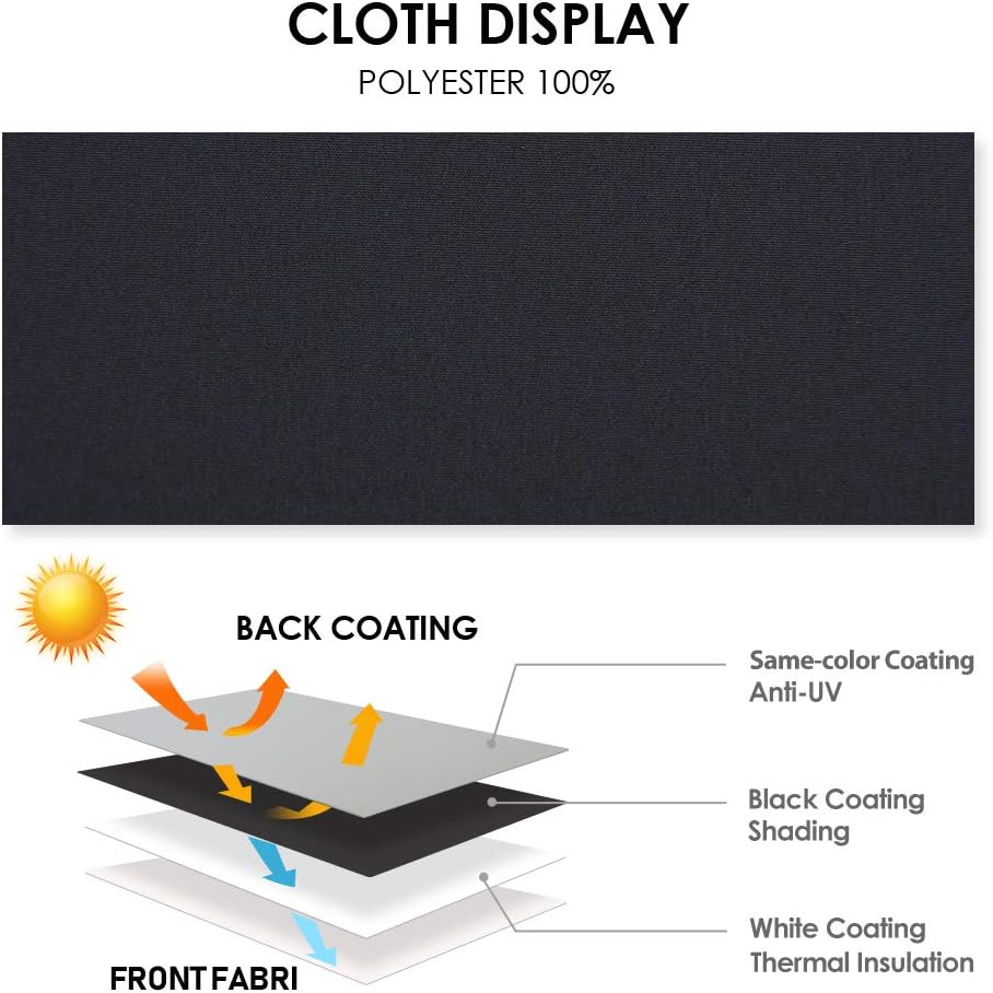 ALLBRIGHT – Persianas de vinilo enrollables clásicas para dormitorio. Bloquean la luz por completo