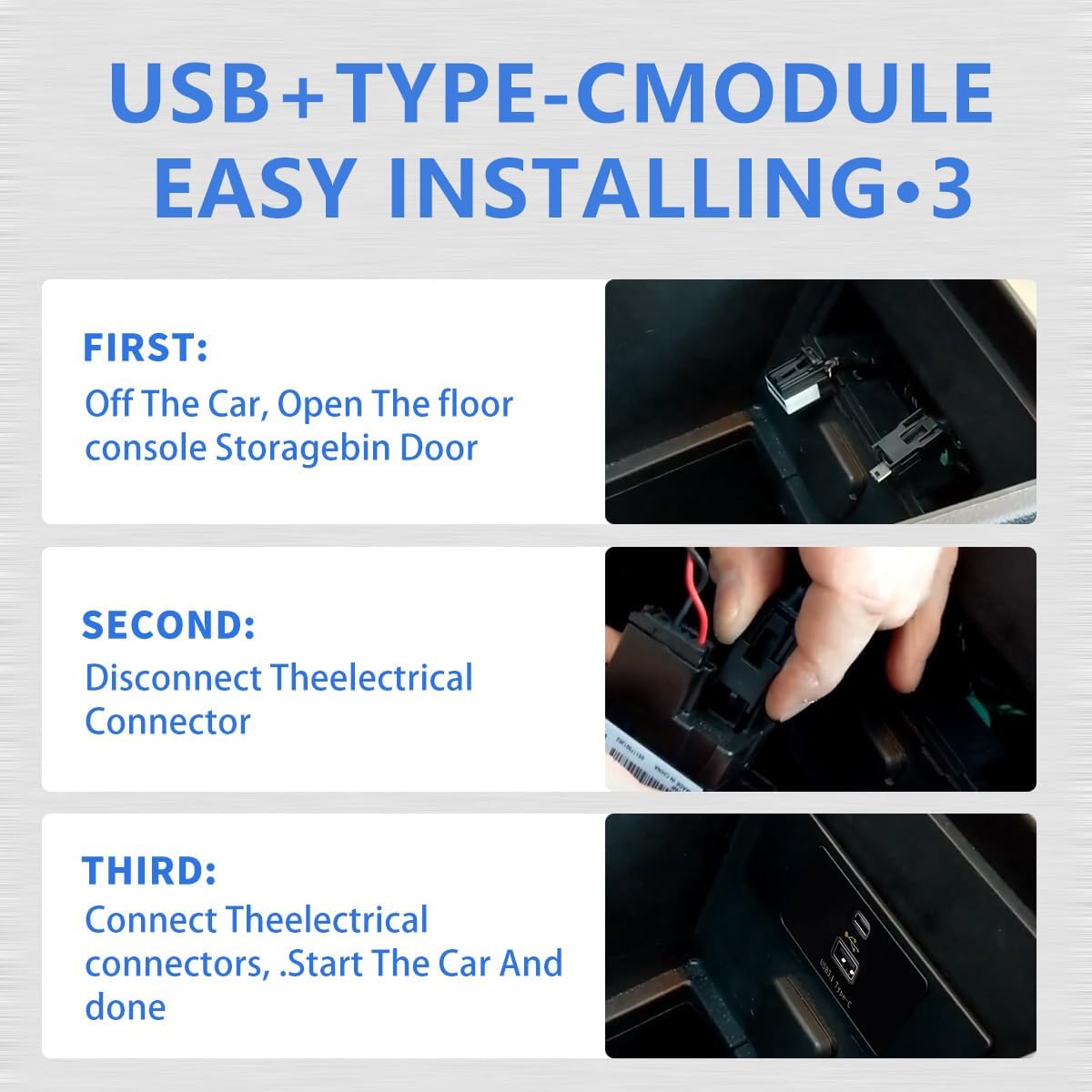 TAIFAM Carplay – Concentrador de interfaz USB, USB + módulo tipo compatible con Ford Lincoln SYNC 3, versión 3.4, transmisión estable de carga
