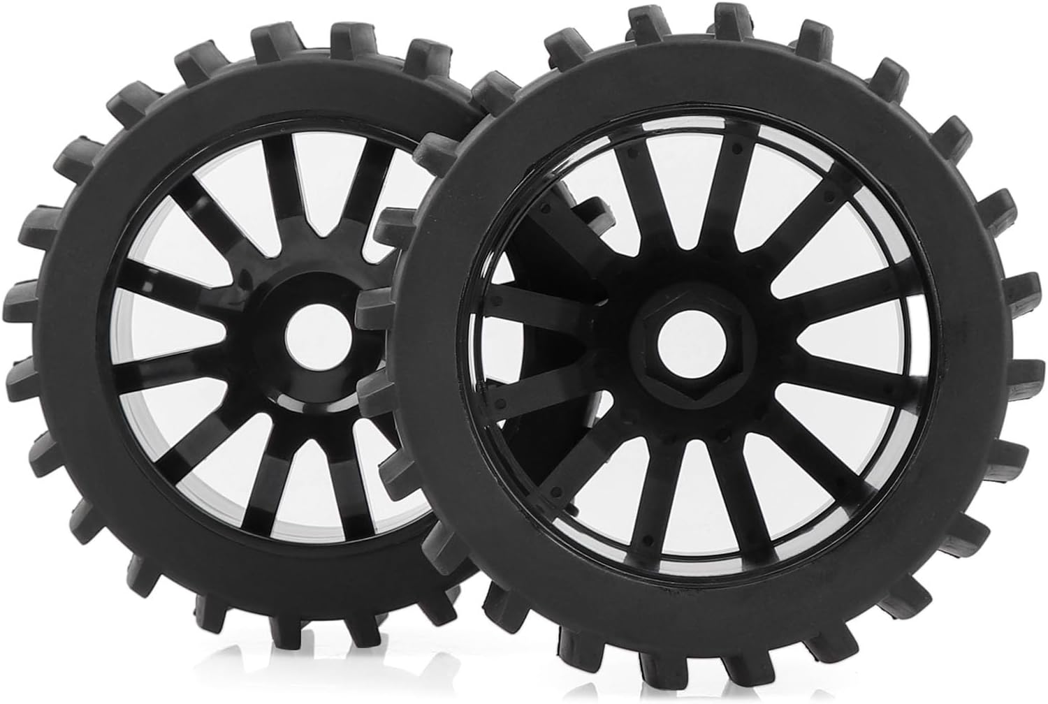 AIMROCK 4 unidades 18 RC Buggy Paddle neumáticos hexagonales 0.669 in ruedas para Traxxas Arrma Typhon 3S 6S Losi HPI Redcat nieve arena desierto