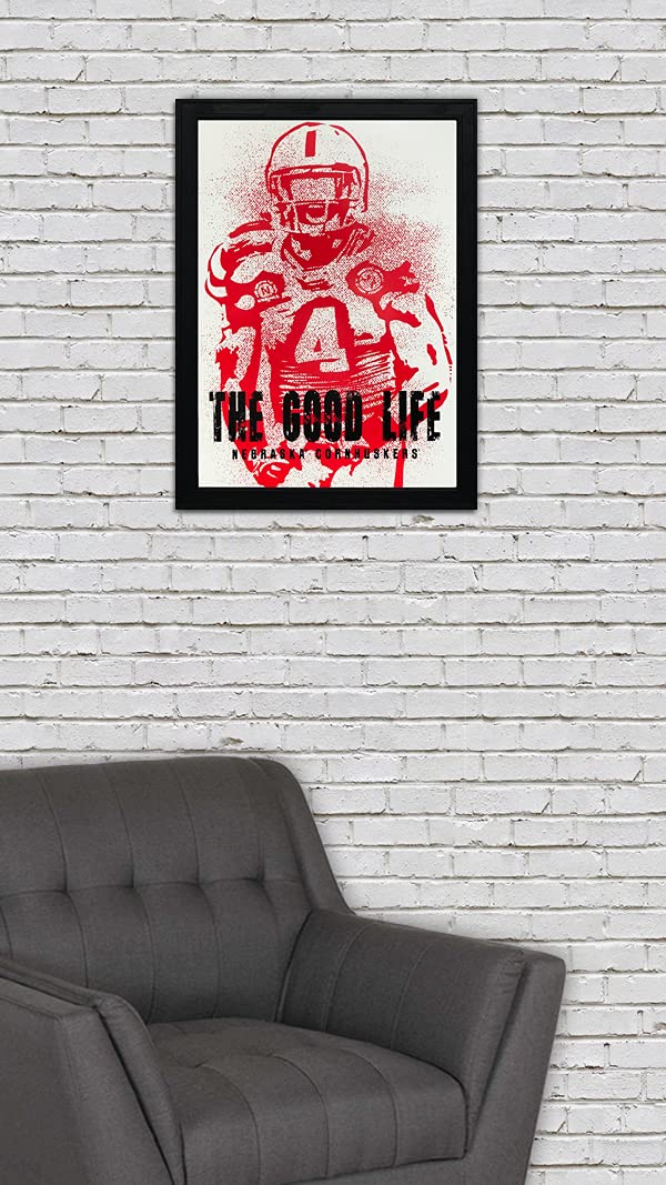 Nebraska Cornhuskers Art Print Gift (The Good Life)