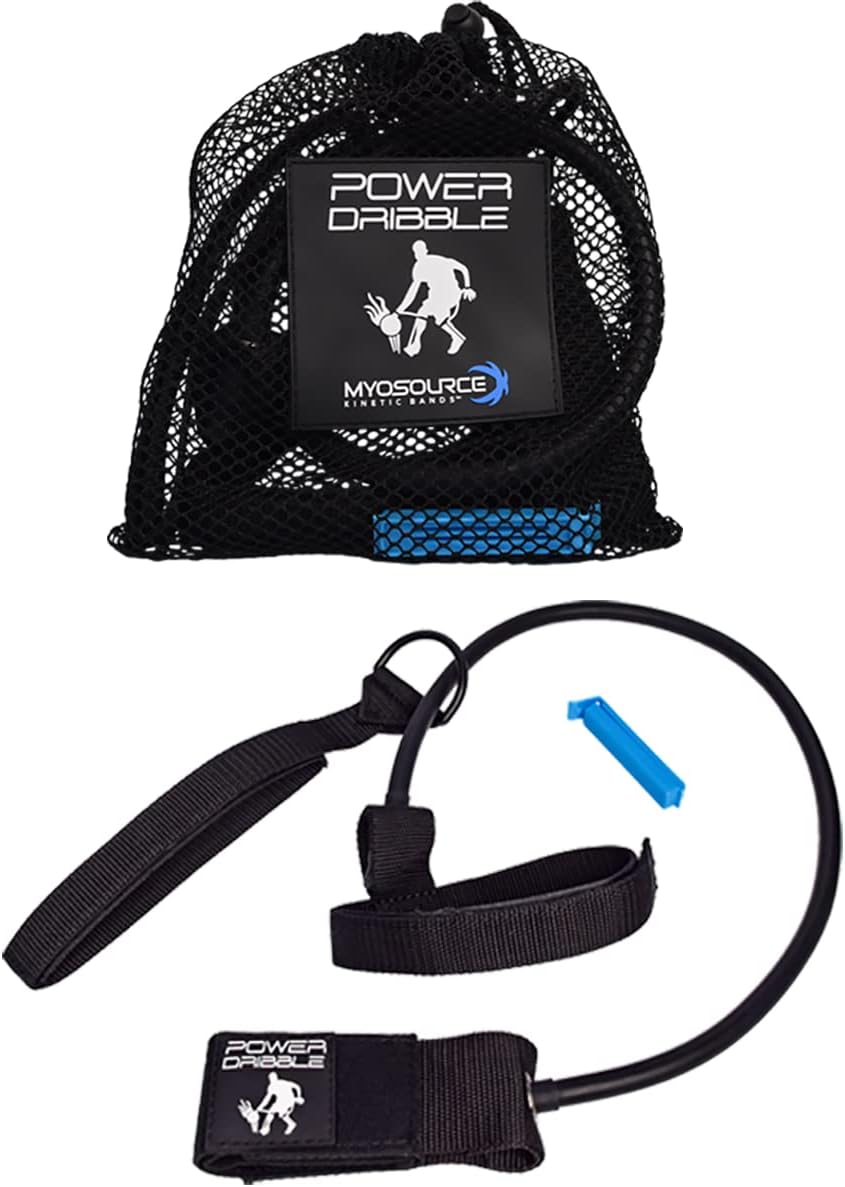 Power Dribble Equipo de entrenamiento de baloncesto – Bandas de resistencia para habilidades de manejo de pelota – Ayuda de entrenamiento de regates