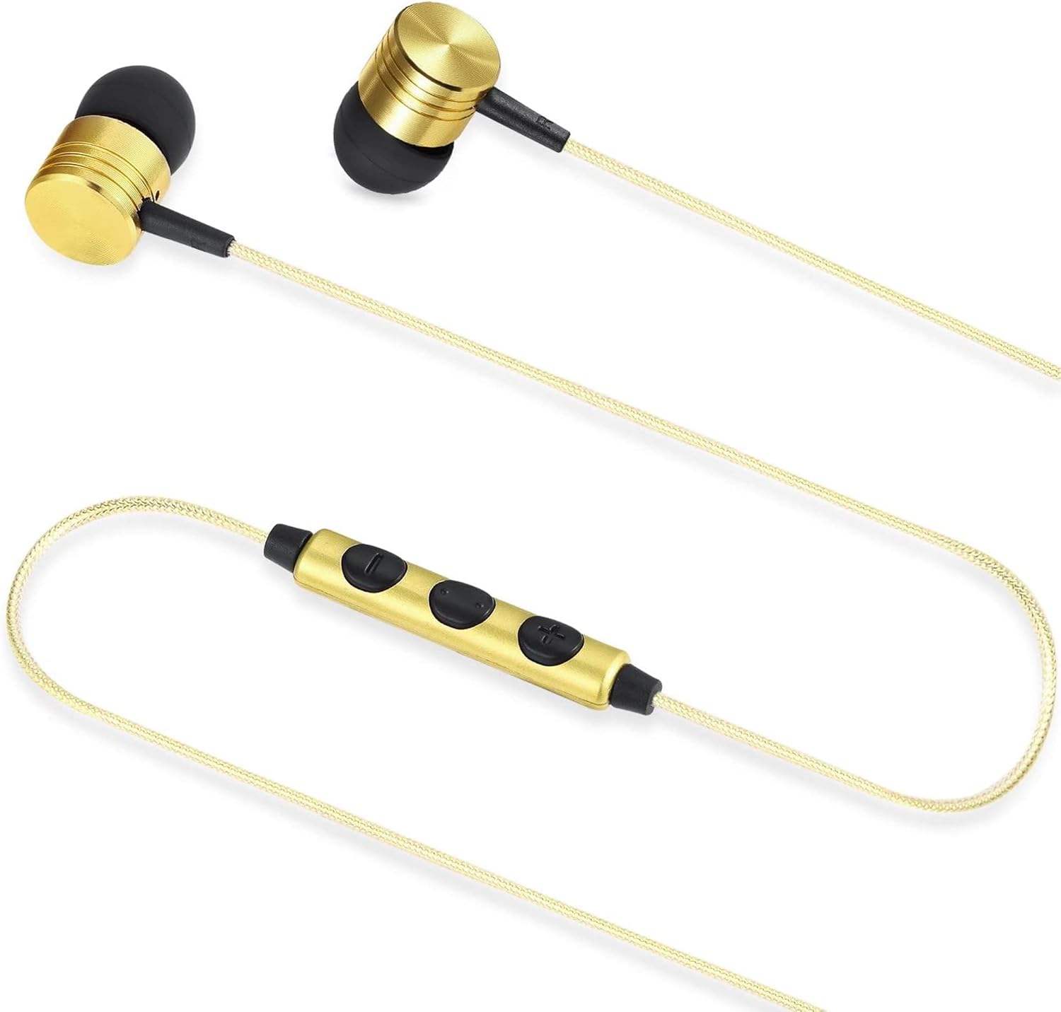 Betron B650 Auriculares con cable Auriculares con aislamiento de ruido en el oído con micrófono y control de volumen Potente sonido impulsado por