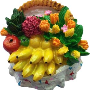 Fruta cesta 3D nevera imán hogar y cocina decoración resina fruta refrigerador imán Fruta cesta 3D nevera imán hogar y cocina decoración resina fruta refrigerador imán