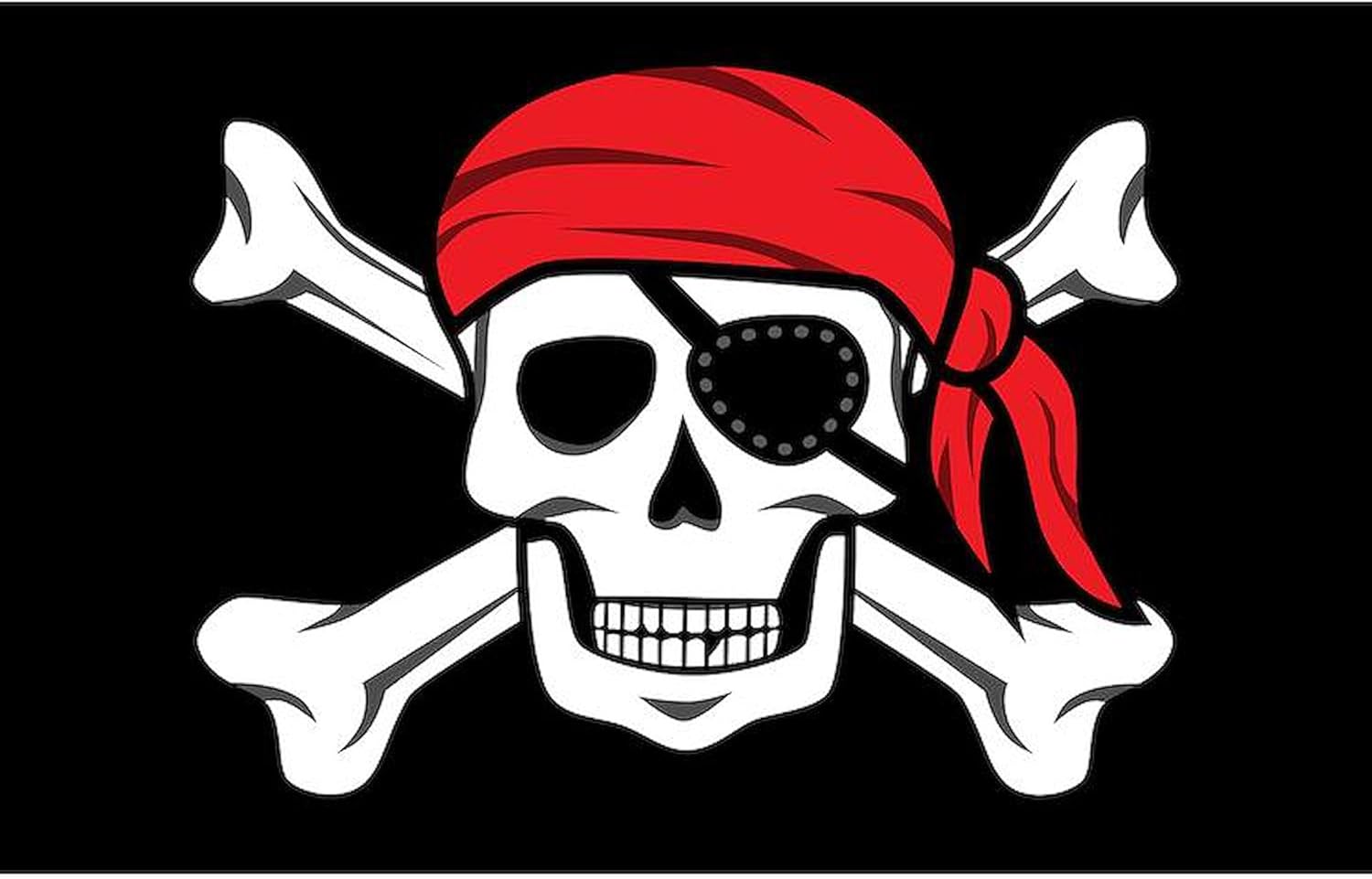 CafePress Jolly Roger – Imán ovalado para coche, diseño de pirata (On Black)