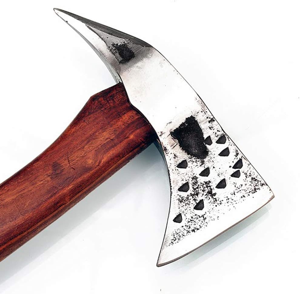 Armory Replicas – Herramienta de pico de hacha de bombero – Hacha funcional de demolición de camping de acero al carbono forjado a mano