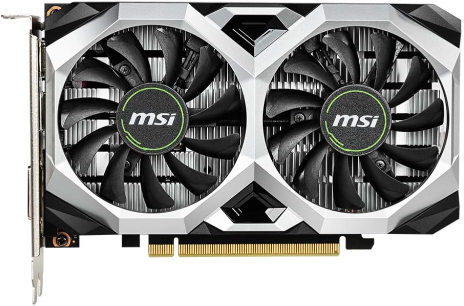 MSI Gaming GeForce GTX 1650 128-Bit HDMIDPDVI 4GB GDRR6 HDCP Soporte DirectX 12 VR Ready OC tarjeta gráfica (GTX 1650 D6 Ventus XS OC)
