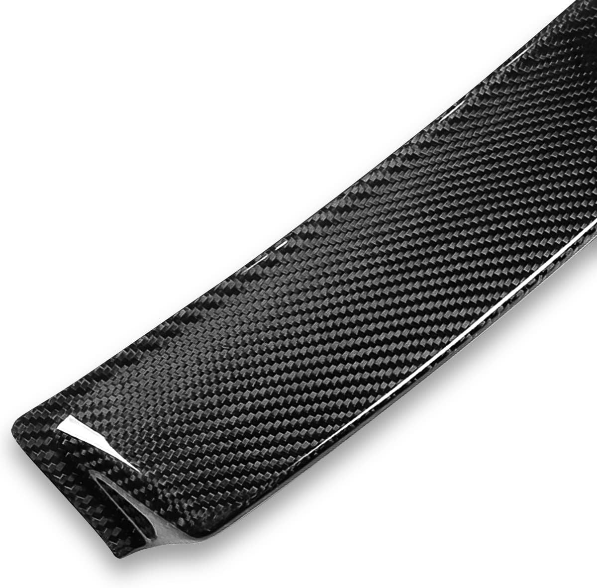 DNA MOTORING 2-RSP-6434-CF Alerón de techo de ventana trasera de fibra de carbono compatible con Acura TSX 2009-2014