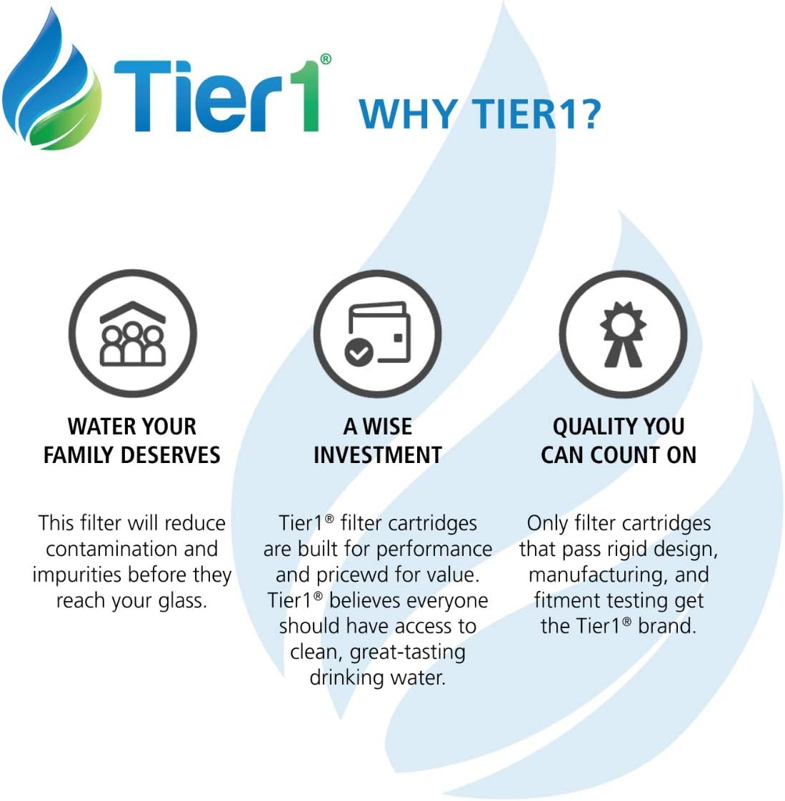 Tier1 WF1CB – Filtro de agua para refrigerador, paquete de 6 unidades, repuesto para Frigidaire PureSource WFCB, RG100, WF284, NGRG-2000, Kenmore