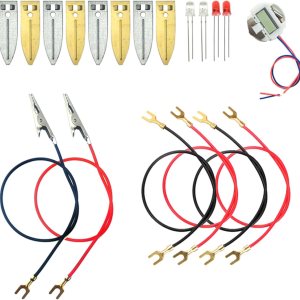 EUDAX Kit de experimento científico de batería de frutas con reloj electrónico y LED RGB para bricolaje juguete de enseñanza en casa, proyecto de EUDAX Kit de experimento científico de batería de frutas con reloj electrónico y LED RGB para bricolaje juguete de enseñanza en casa, proyecto de