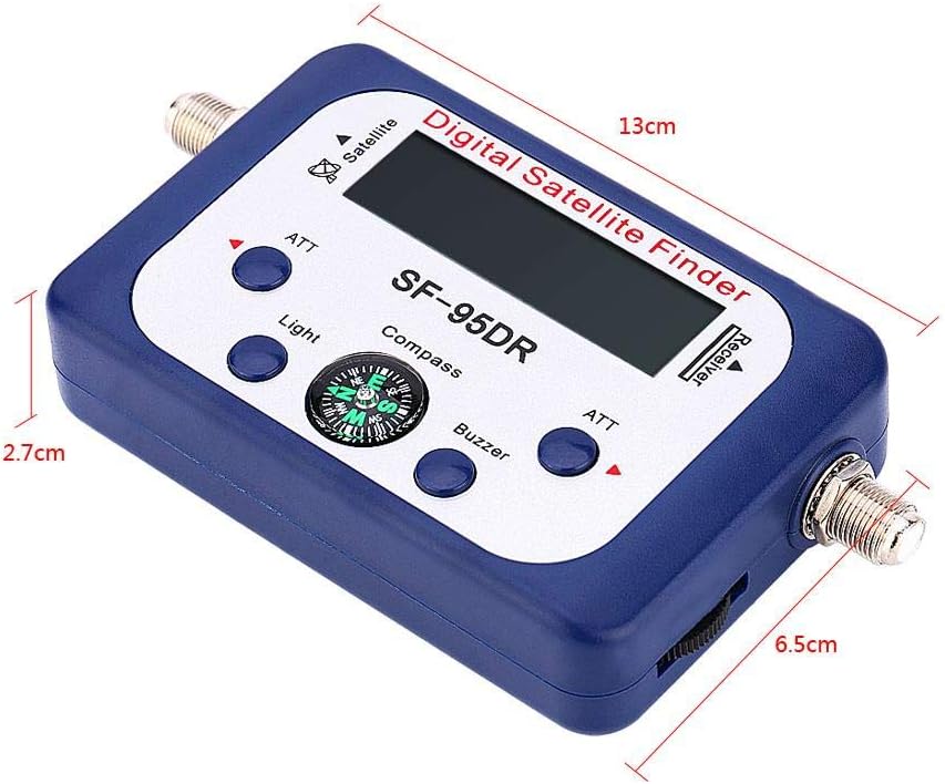 Zopsc Mini medidor de señal satelital digital buscador LCD satélite buscador de fuerza de señal plato Sat Directv brújula
