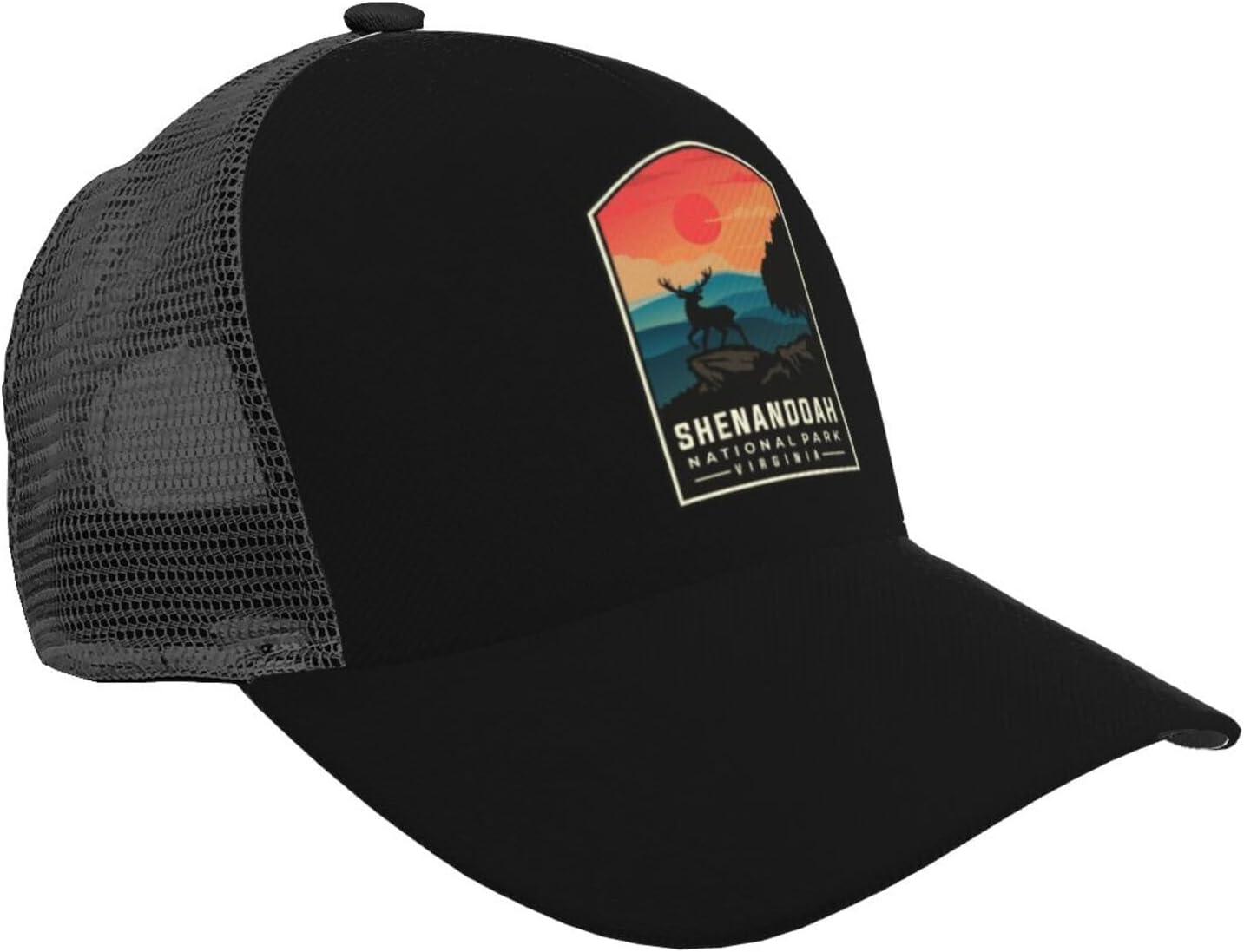 Gorra de béisbol para hombre, sombreros de malla para mujer, gorras de camionero de moda Shenandoah National Park Caps