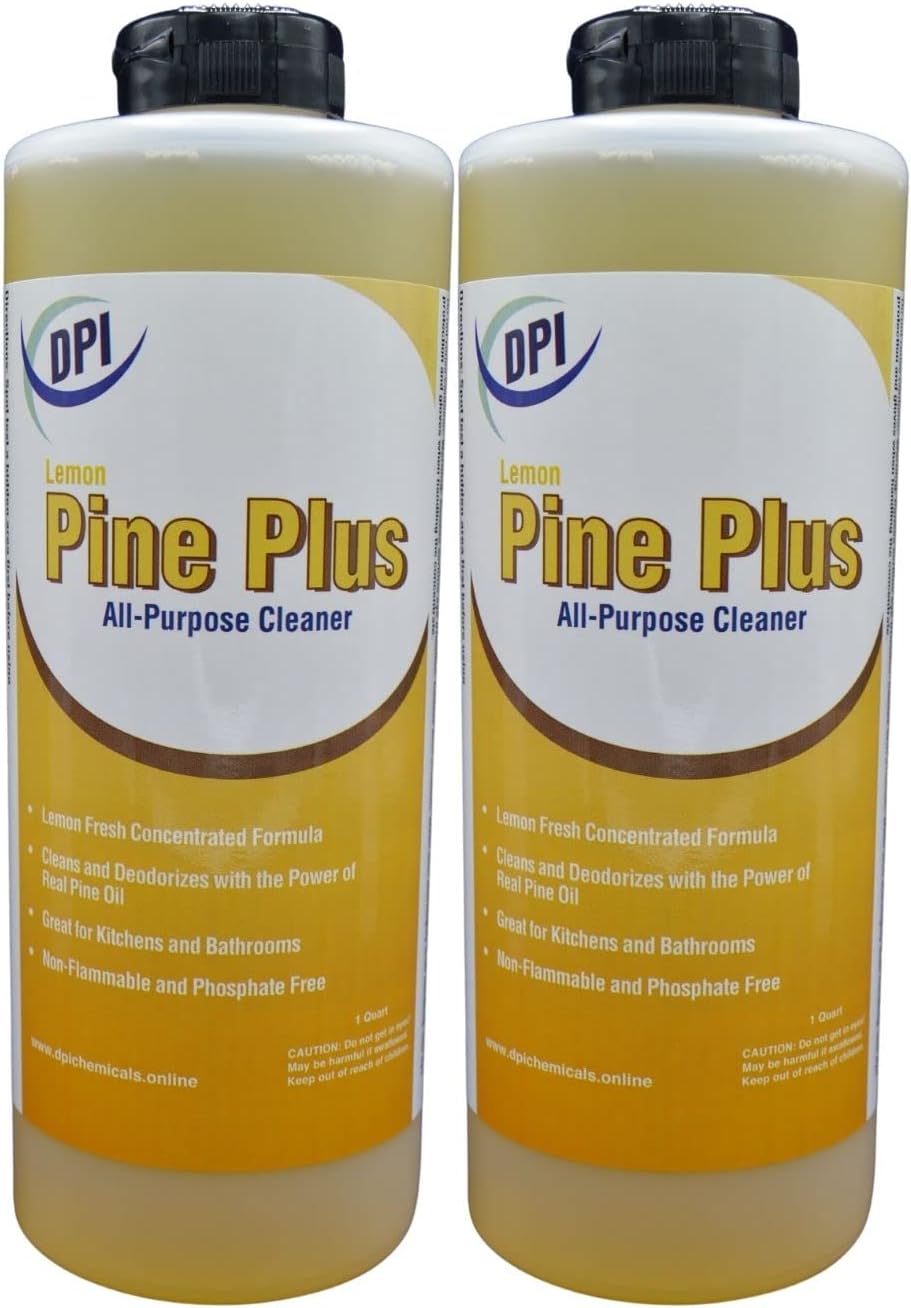 DPI Lemon Pine Plus Limpiador multiusos, desengrasante de 32 onzas líquidas cada uno (paquete de 2)