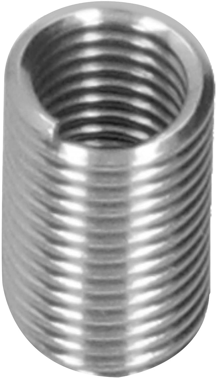 100 piezas de insertos de reparación de rosca, fundas de rosca métrica M6 x 1, fundas de hilo de alambre de acero inoxidable con diferentes