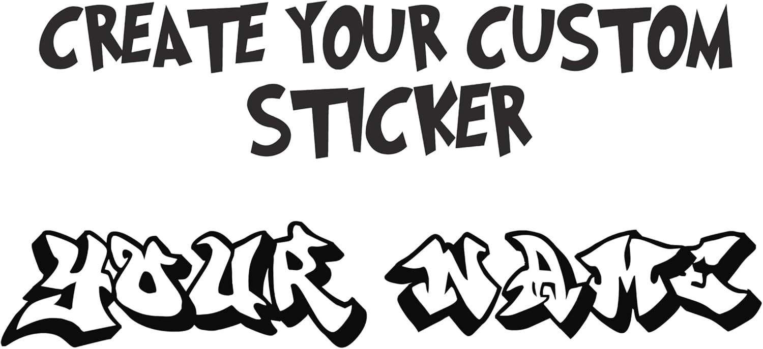 Graffiti – Adhesivo decorativo para pared, calcomanía de pared personalizada, calcomanía de nombre para pared, calcomanía de pared con nombre