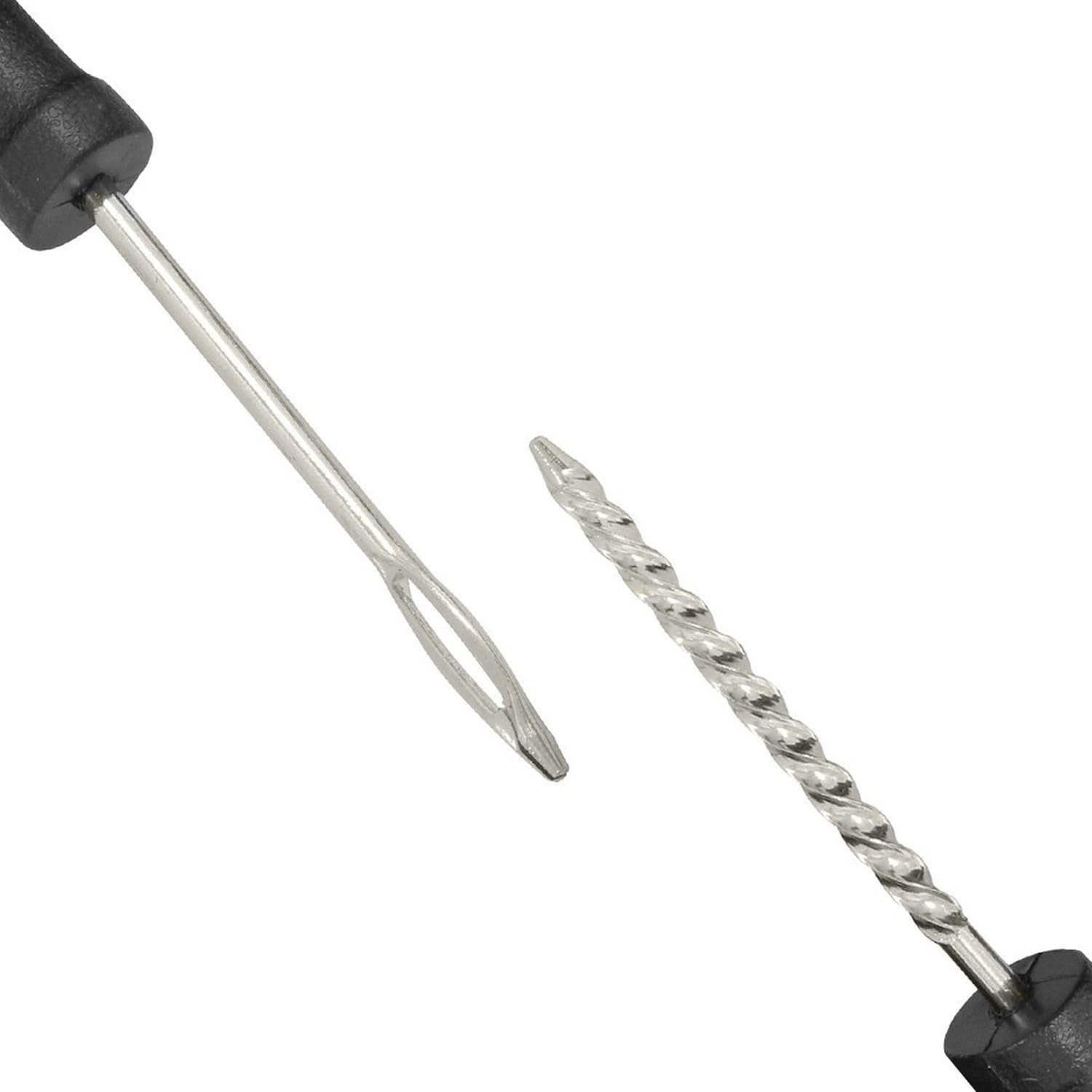 Kit de reparación de neumáticos sin cámara, reparación de pinchazos y tapones planos, automotriz, ideal para neumáticos en automóviles,