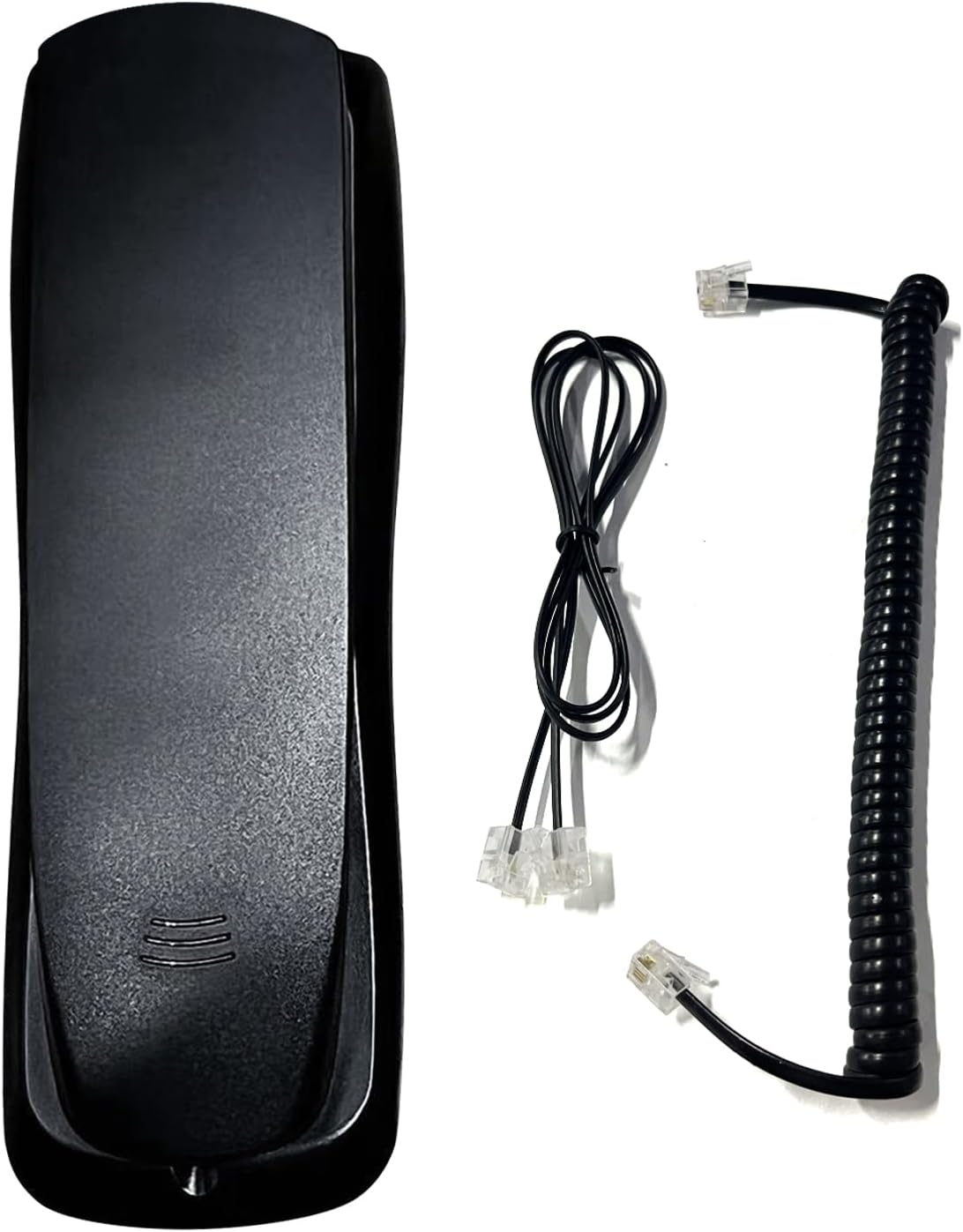 Teléfono fijo Teléfono con cable Teléfono montado en la pared Mini Tamaño Teléfono fijo Teléfono de línea pequeña Teléfono alimentado por línea para