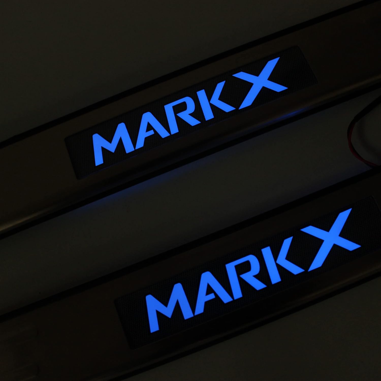 Para Toyota Mark X 2005-2017 Car Led umbral de puerta Scuff Plate Guard Sills Protector Trim