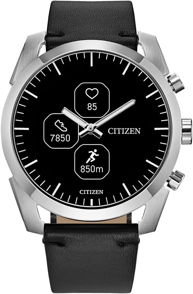 Citizen Reloj inteligente CZ con aplicación de bienestar YouQ con IBM Watson AI y investigación de la NASA, pantalla personalizable en blanco y