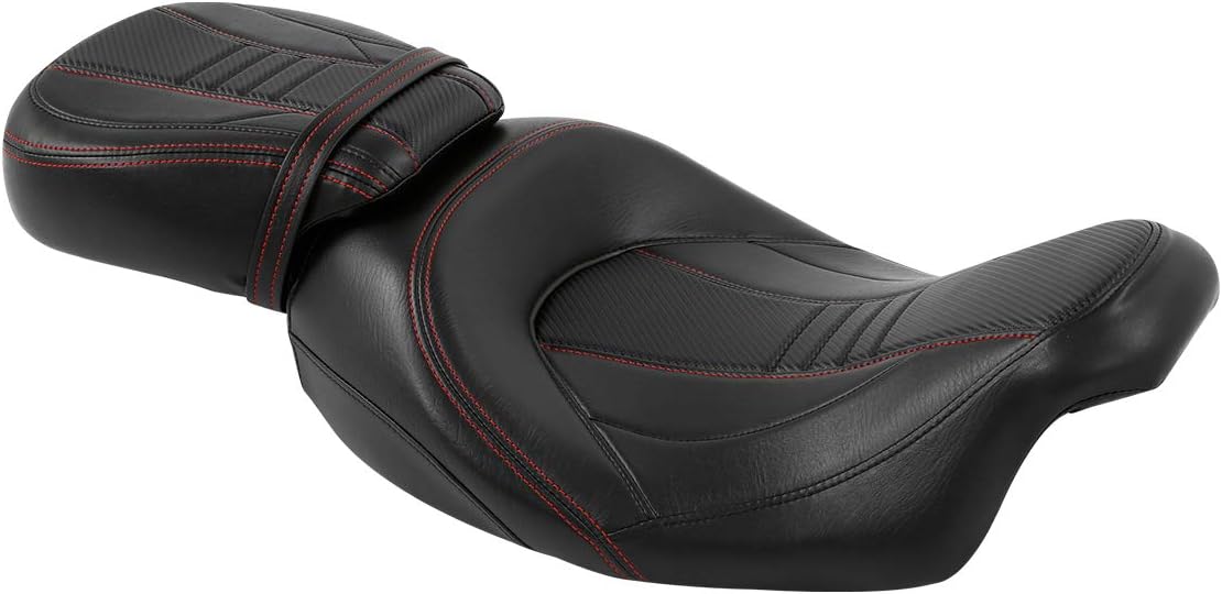 XFMT – Asiento de pasajeros de 2 puestos para motocicleta Harley Davidson Touring Road, King Road, Glide Electra, Glide Street Glide CVO 2009-2020