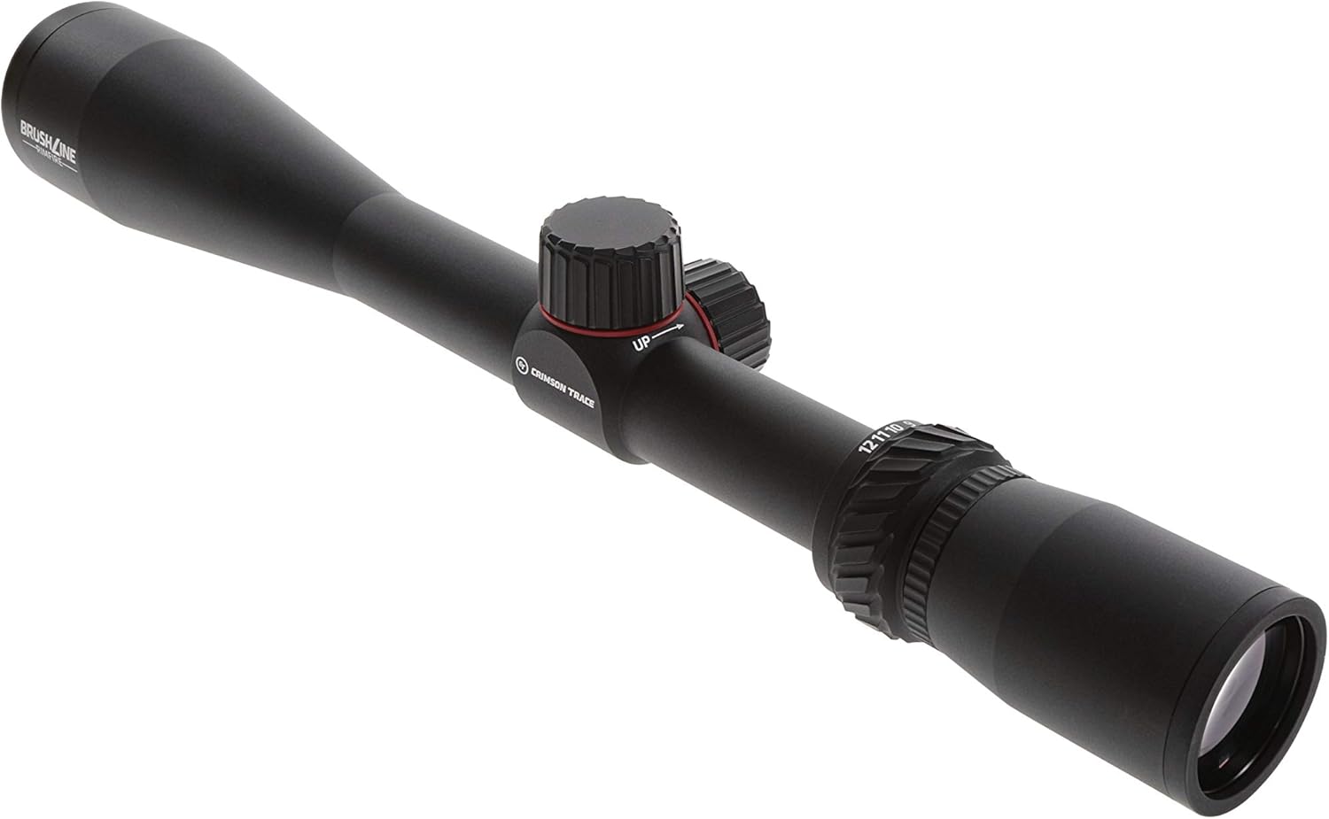 Crimson Trace Brushline Riflescope con construcción ligera y sólida, tapas de alcance y paño de lente para caza, disparo y al aire libre