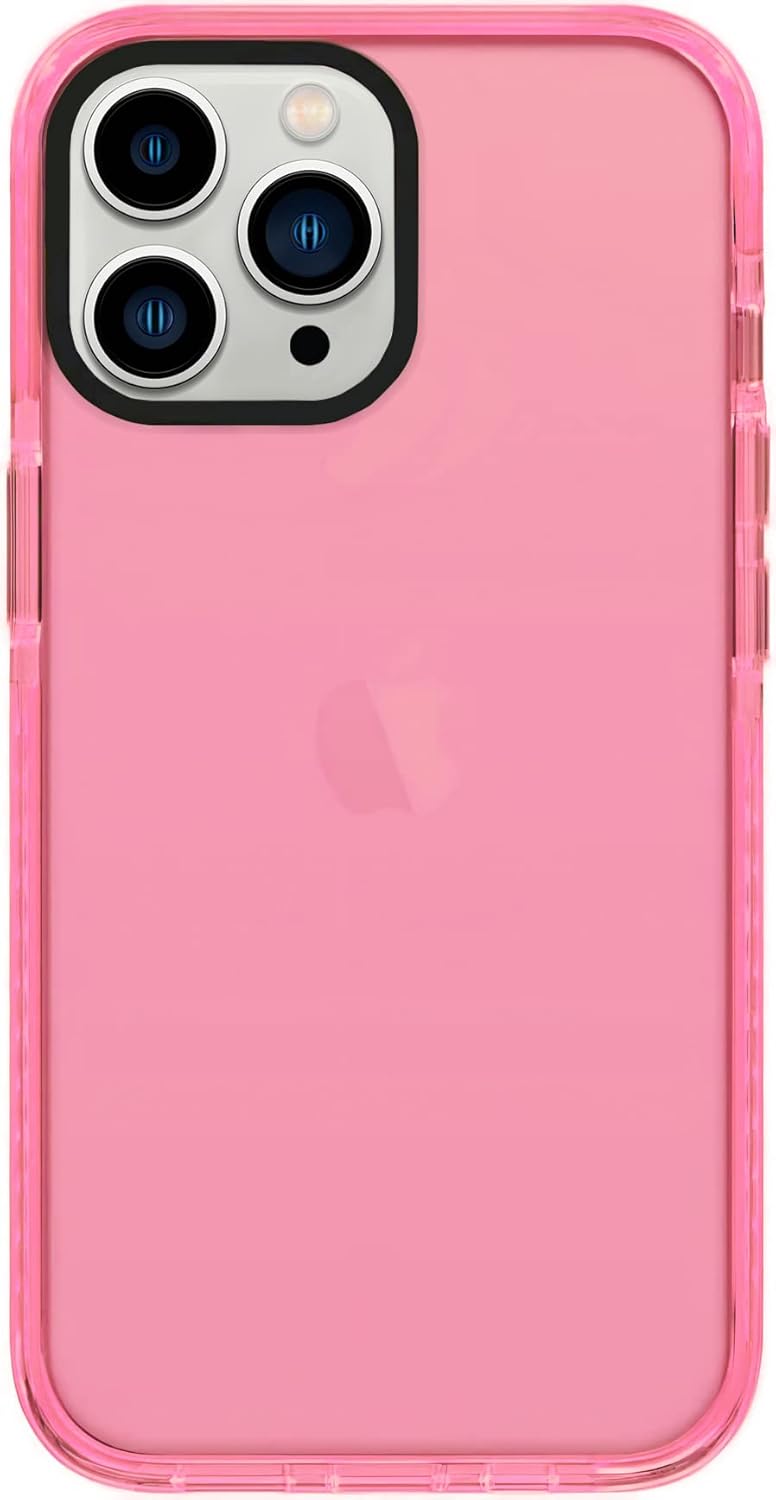 Funda transparente neón para iPhone 11 Pro Max, bonito diseño retro vibrante para mujeres, accesorios de los años 80, funda protectora de silicona