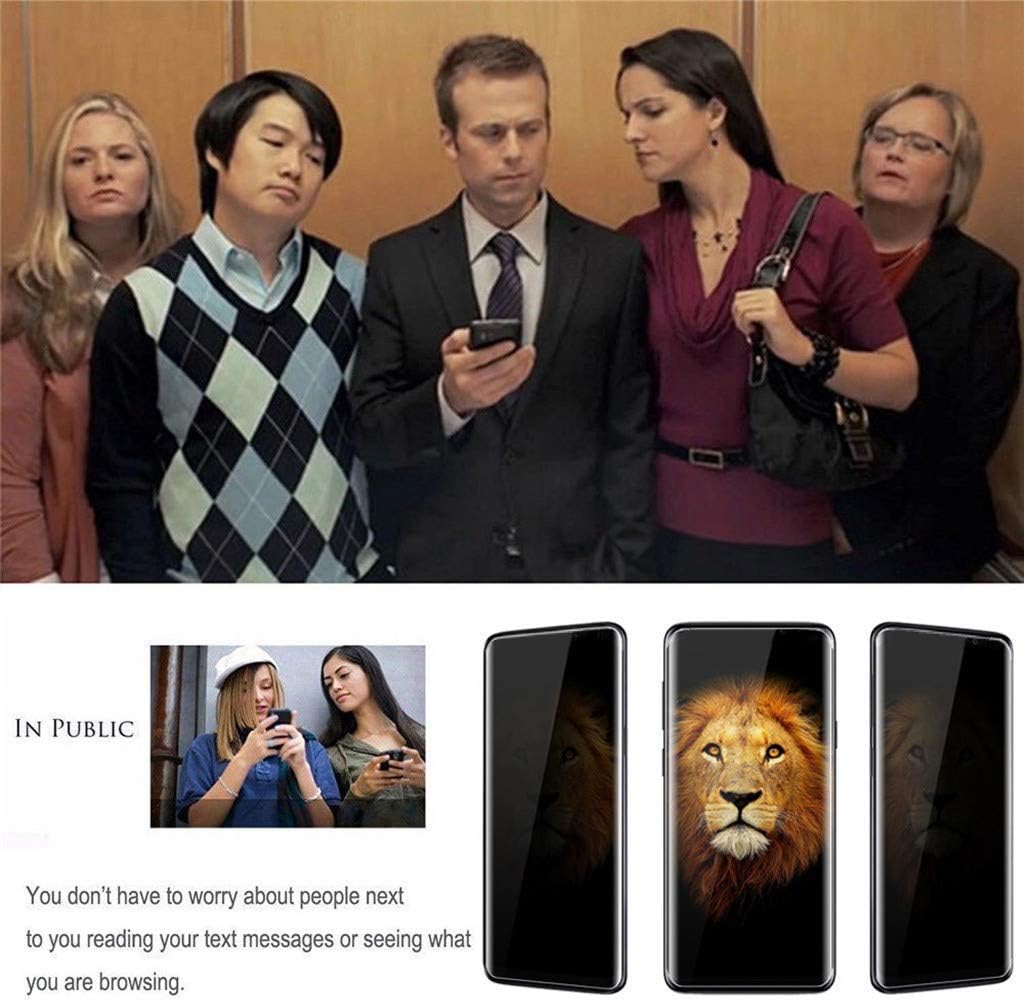 Protector de pantalla de privacidad para Galaxy S22 Ultra, antiespía, compatible con fundas, cobertura completa, soporte para desbloqueo en