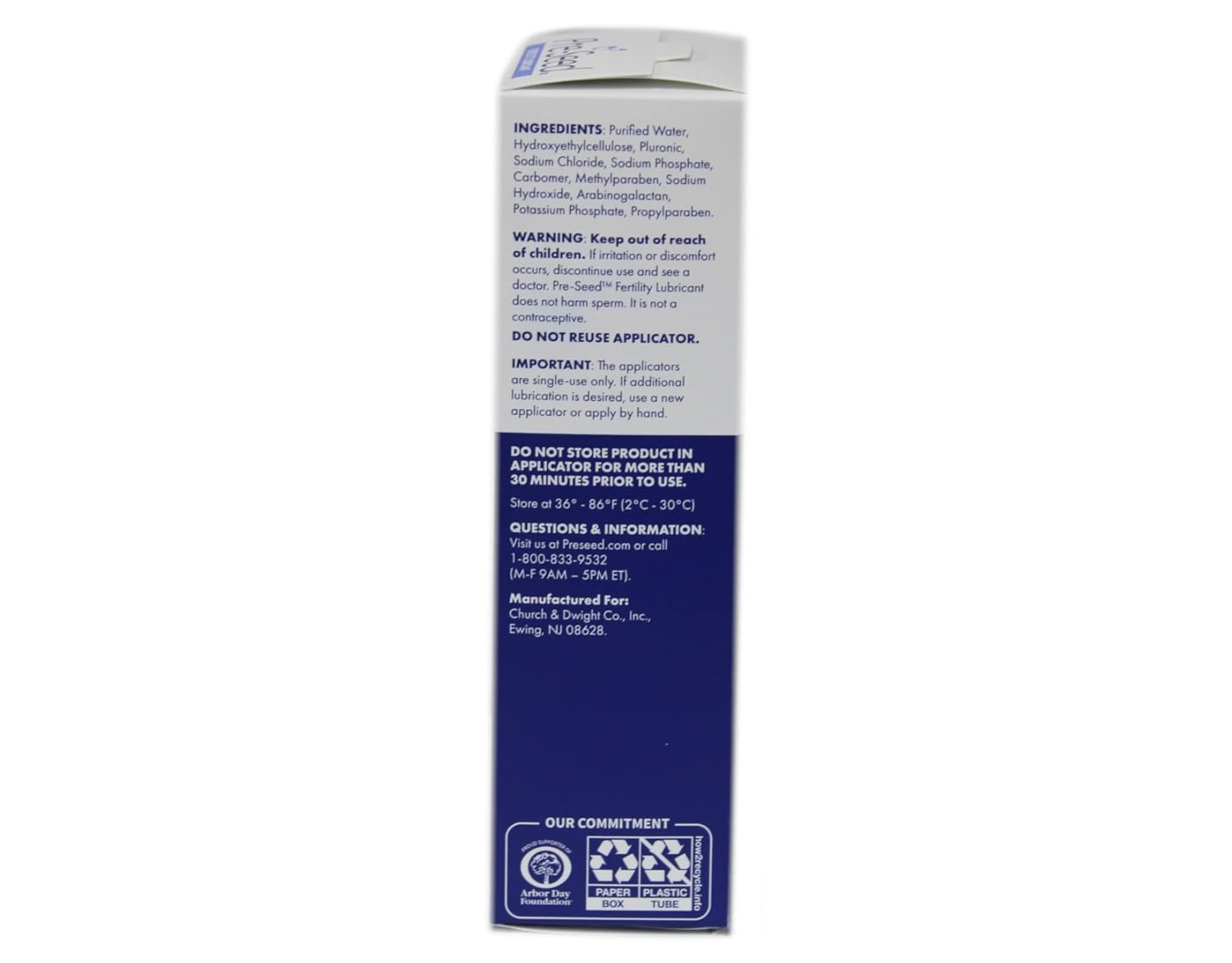 Pre-Seed Lubricante personal apto para fertilidad – Paquete de 9