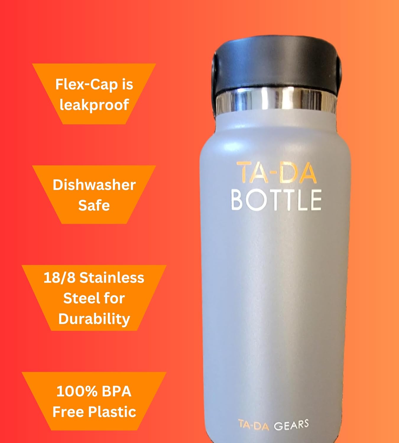 TA-DA Botella, varios tipos (acero inoxidable)