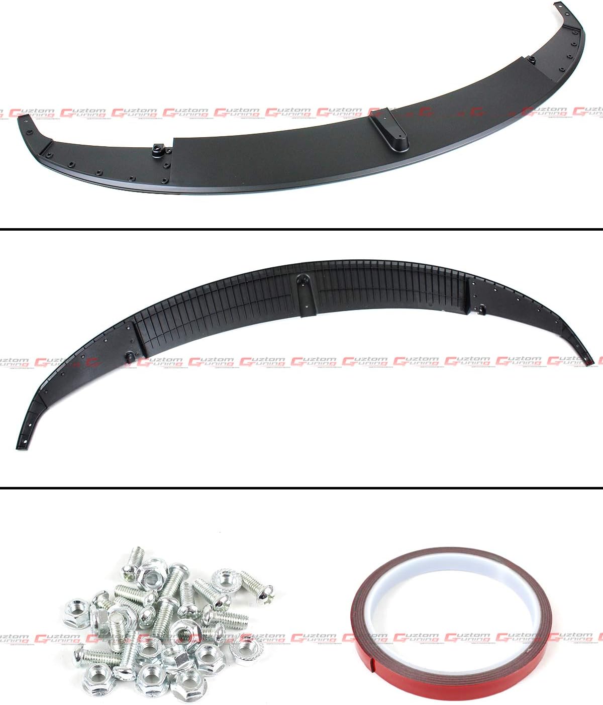 Se adapta a BMW F30 F31 Serie 3 Sedan y Wagon 2012-2018 con kit de alerón delantero M Sport Performance – Acabado negro mate