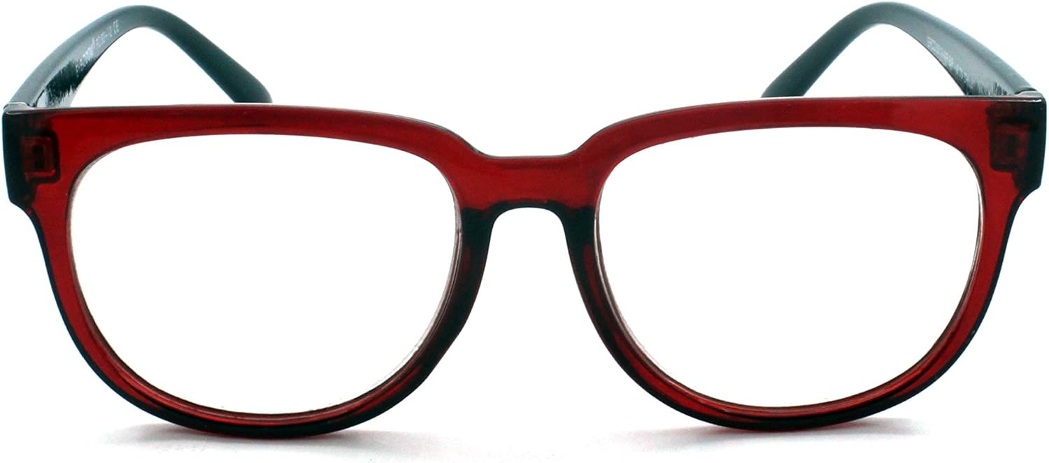 EYE ZOOM Paquete de 3 elegantes gafas de lectura con borde de cuerno para mujer