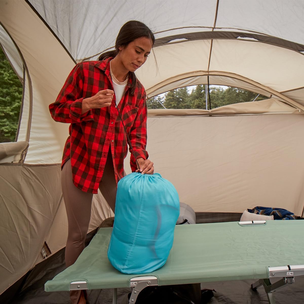 Coleman Flatlands 30F35F40F45F50F Sleeping Bag with Big & Tall & Double Bag Options, Made from 100% Recycled Material, Cool Weather Sleeping Bag