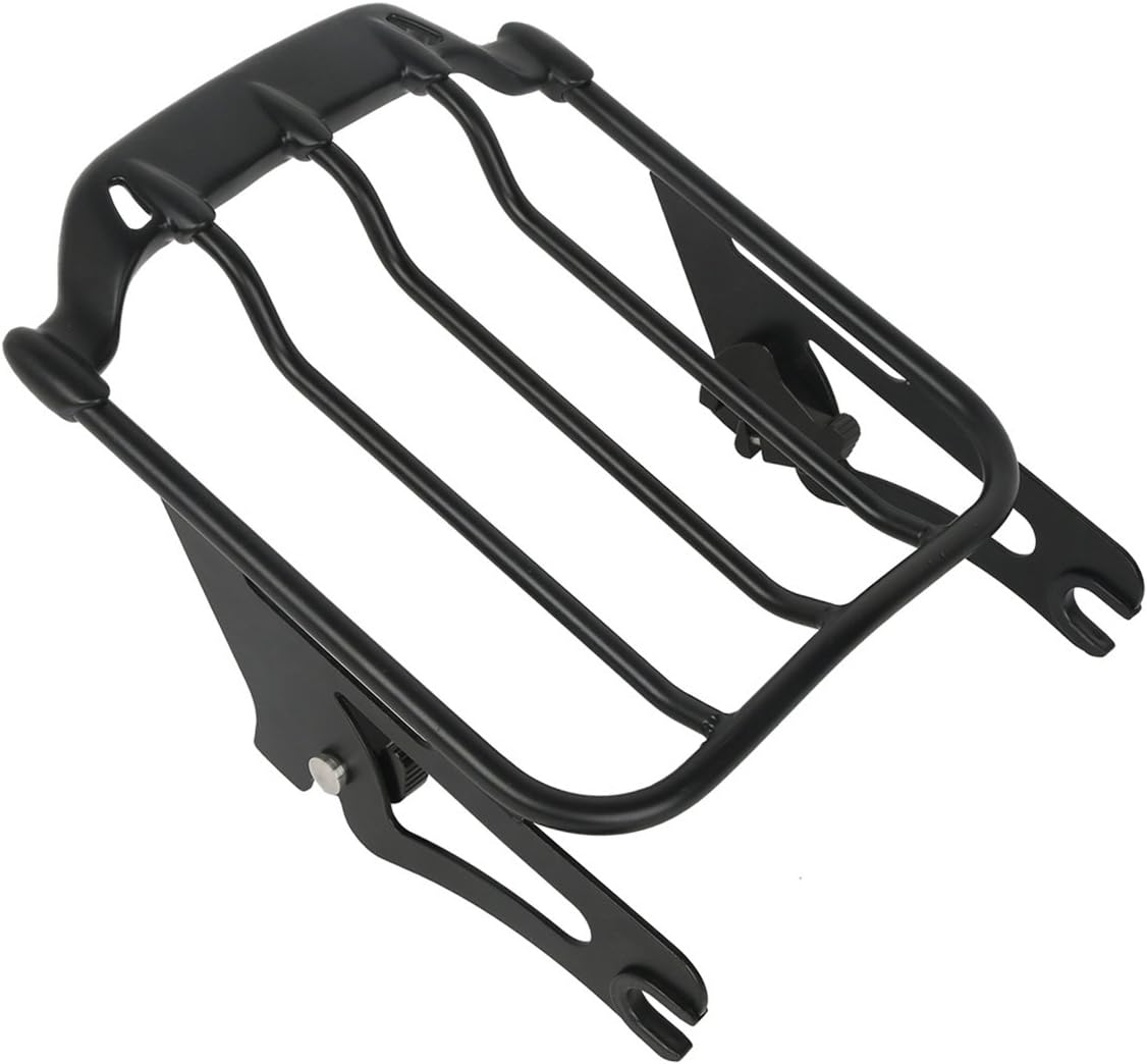 TCT – Portaequipajes desmontable con dos alas de aire, apto para modelos Harley Touring 2009-2019