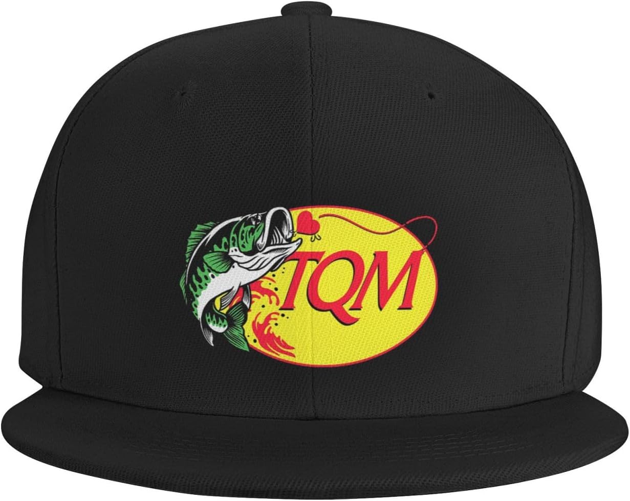 Tqm Hat,Regida Gorras Del Pescado Tqm,Fuerza,Tqm Fish Cap,Yo No Pesco Negro, Negro –