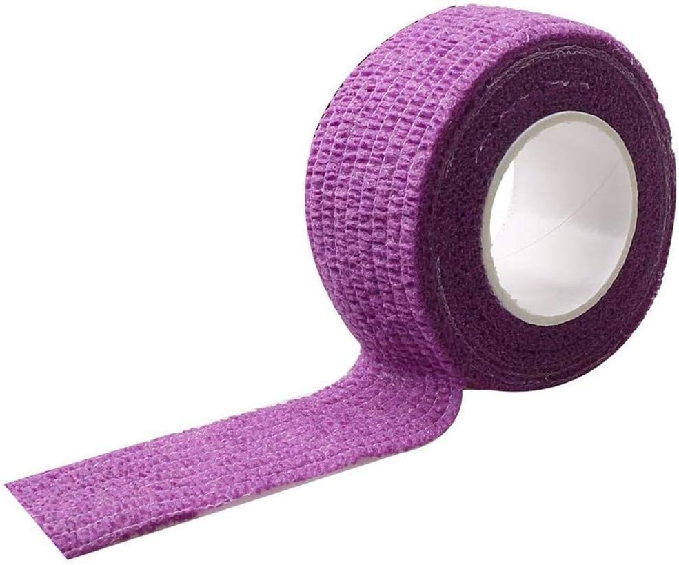 sansheng Paquete de 12 vendajes cohesivos autoadherentes, cinta atlética para muñeca, tobillo, mano, etc. (12 colores, 1 pulgada x 5 yardas)