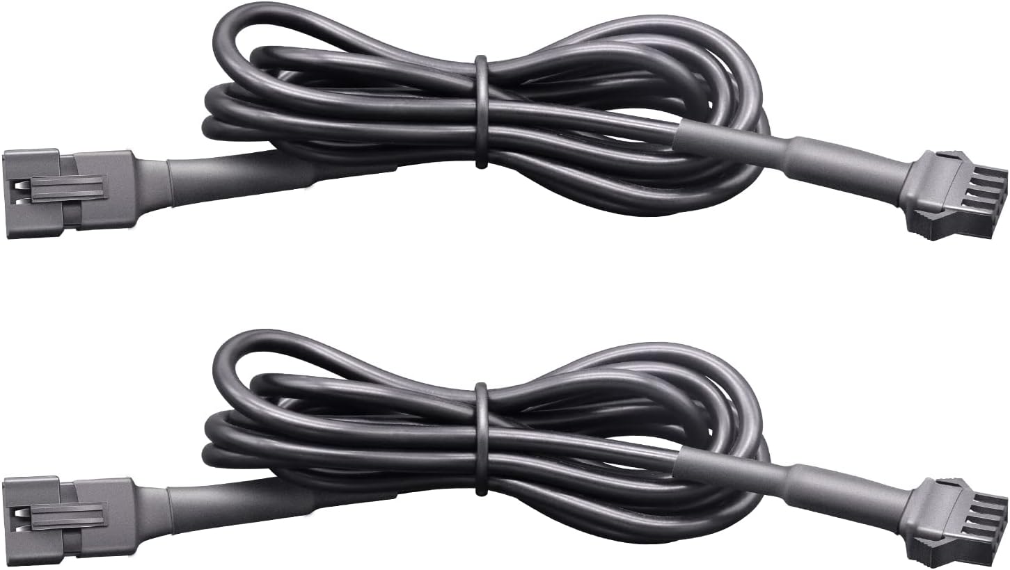 Cable de extensión de luz de roca, 2 unidades, 47 pulgadas, 4 pines, cable de extensión LED con interfaz, cable de extensión de luz LED para
