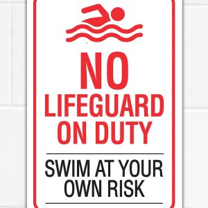 Metal Sign-No Lifeguard on Duty, Swim At Your Own Risk- Use IndoorOutdoor – Water Safety Notice Hazard Awareness Sign, For Beaches, Rivers, Lakes, Metal Sign-No Lifeguard on Duty, Swim At Your Own Risk- Use IndoorOutdoor – Water Safety Notice Hazard Awareness Sign, For Beaches, Rivers, Lakes,