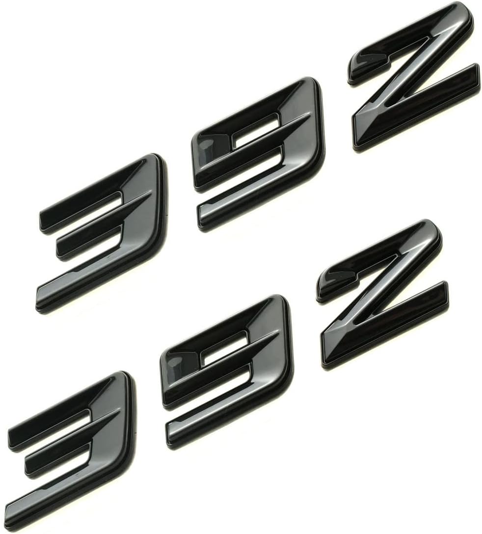 Par de emblemas 392 placa de identificación compatible con Challenger Chrysle 300C 392 coche, camión, pasajero y conductor (negro)