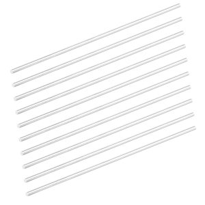 USAMILY 10 varillas redondas de aluminio de 0.079 in de diámetro, 12 pulgadas de longitud, barra de torno sólida para manualidades y piezas de USAMILY 10 varillas redondas de aluminio de 0.079 in de diámetro, 12 pulgadas de longitud, barra de torno sólida para manualidades y piezas de