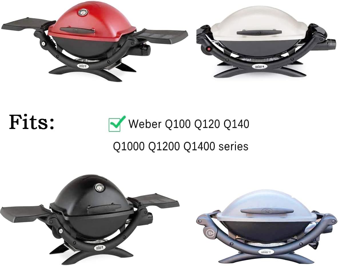 CF55H – Plancha de cocina de hierro fundido de 12.5 x 8.5 pulgadas para Weber 6558 Reemplazo para parrillas Weber Q100 Q120 Q140 Q1000 Q1200 Q1400
