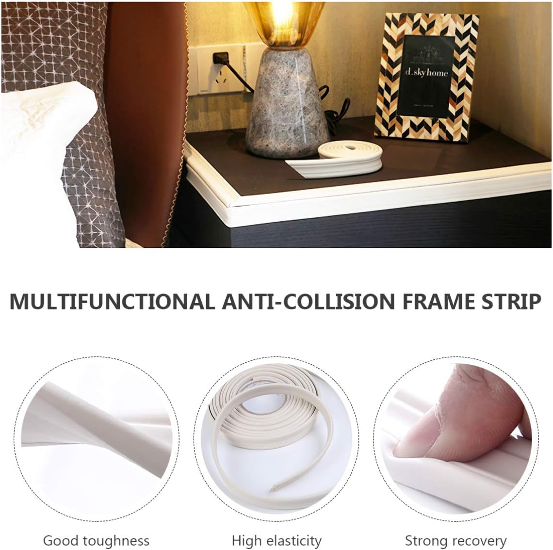 Pegatina de línea de bordes de pared, borde de pared, borde de cintura, tiras de moldura autoadhesivas, cinta de sellado decorativa para fondo del