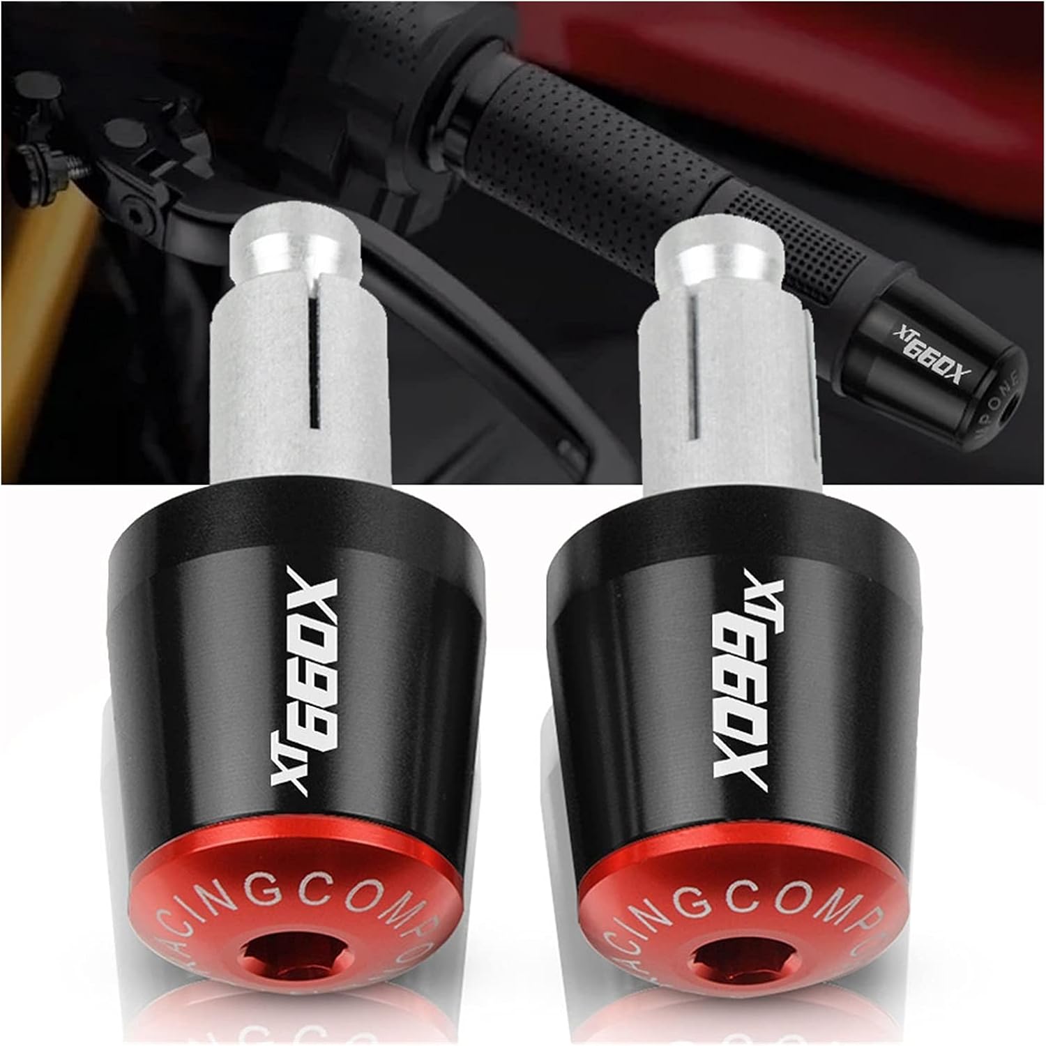Handlebar Plug for YAMA-&HA XT660 X XT660X 2004-2017 2005 2006 2007 2008 2009 2010 Otorcycle 78″ 22MM Handlebar Hand Grips Handle Bar End Cap